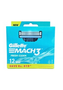 Сменные картриджи для бритья Gillette Mach3, 12 шт
